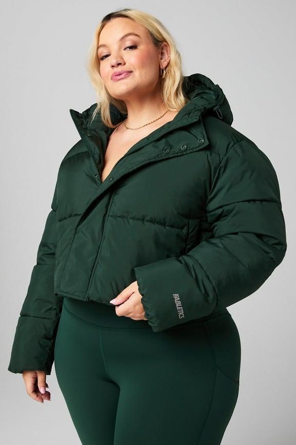 Essential Cropped Hooded Puffer Product Image