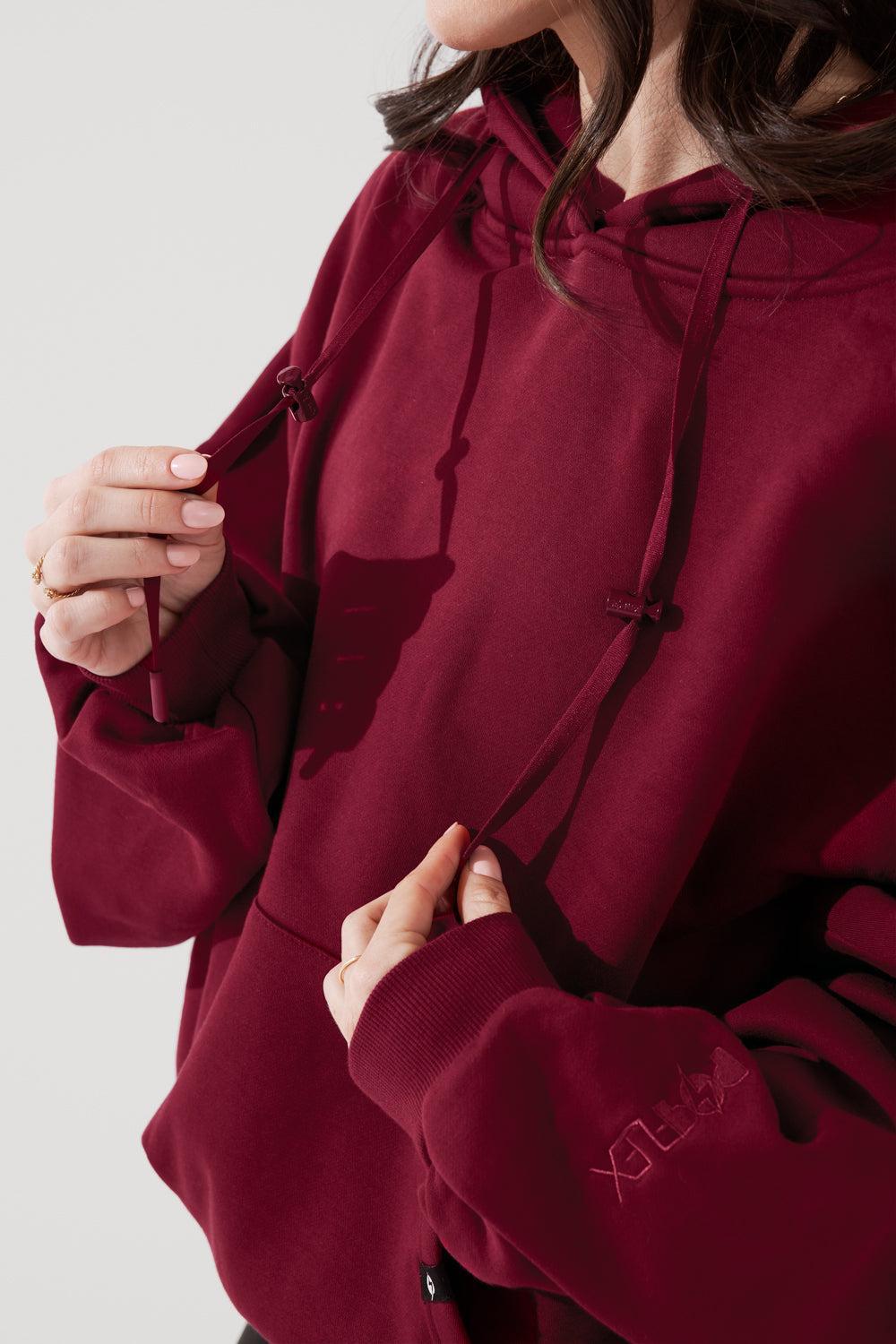 Pullover Cloud Hoodie - Crimson  Product Image