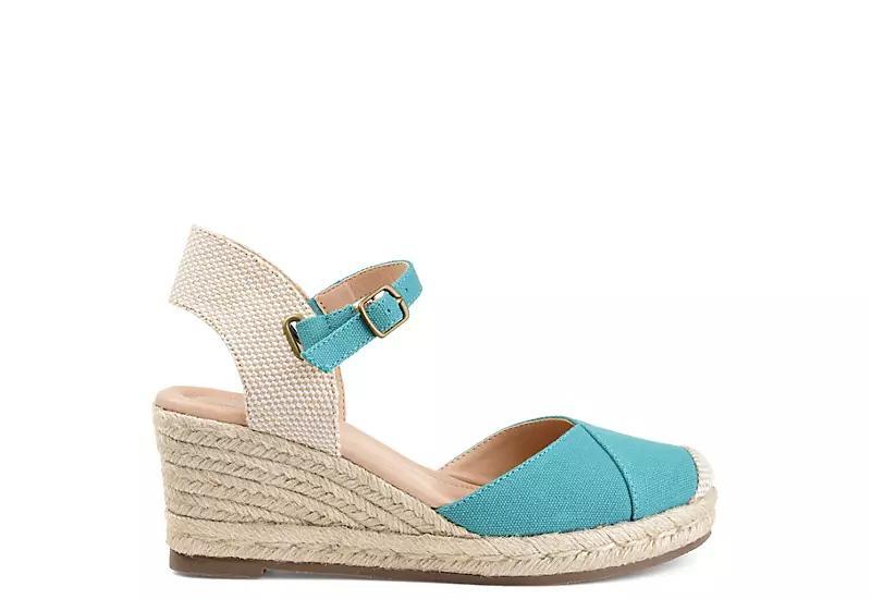 Journee Ashlyn Womens Wedges Blue Product Image