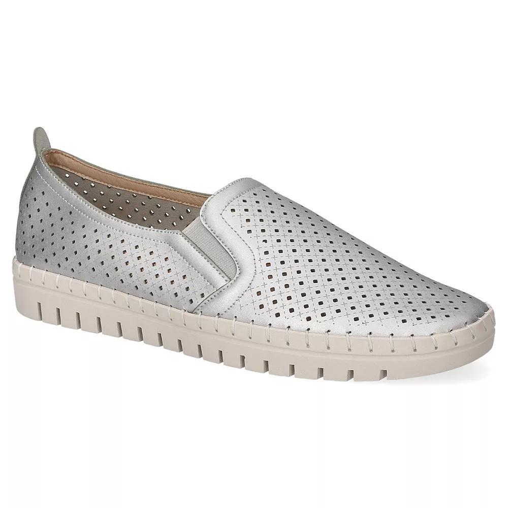 Easy Street Fresh Women's Slip-On Sneakers, Size: 10 Wide, Silver Product Image