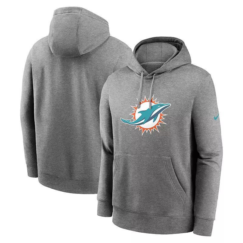 Men's Nike Heather Gray Indianapolis Colts Club Logo Pullover Hoodie, Size: 3XL, Grey Product Image