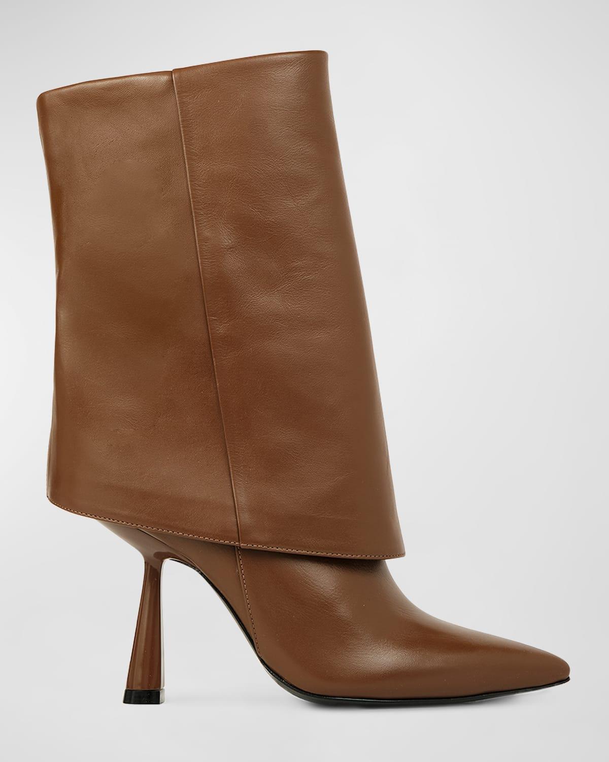 Womens Cecille Leather Ankle Boots Product Image