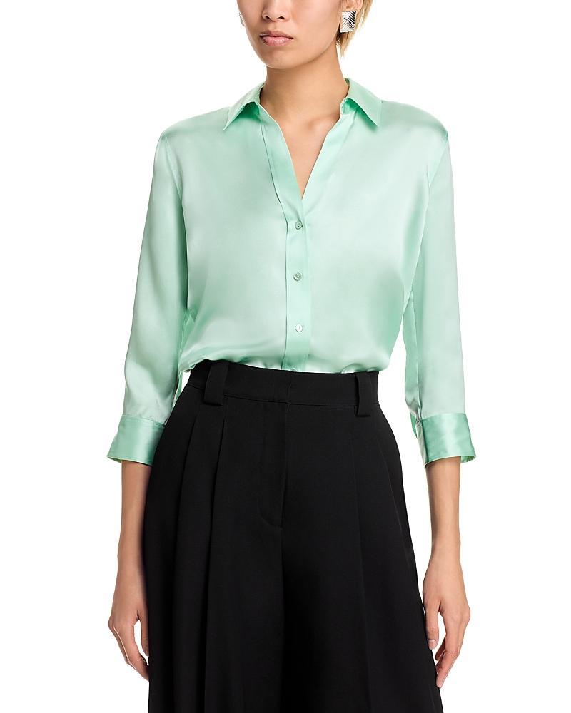 LAgence Dani Silk Charmeuse Blouse Product Image