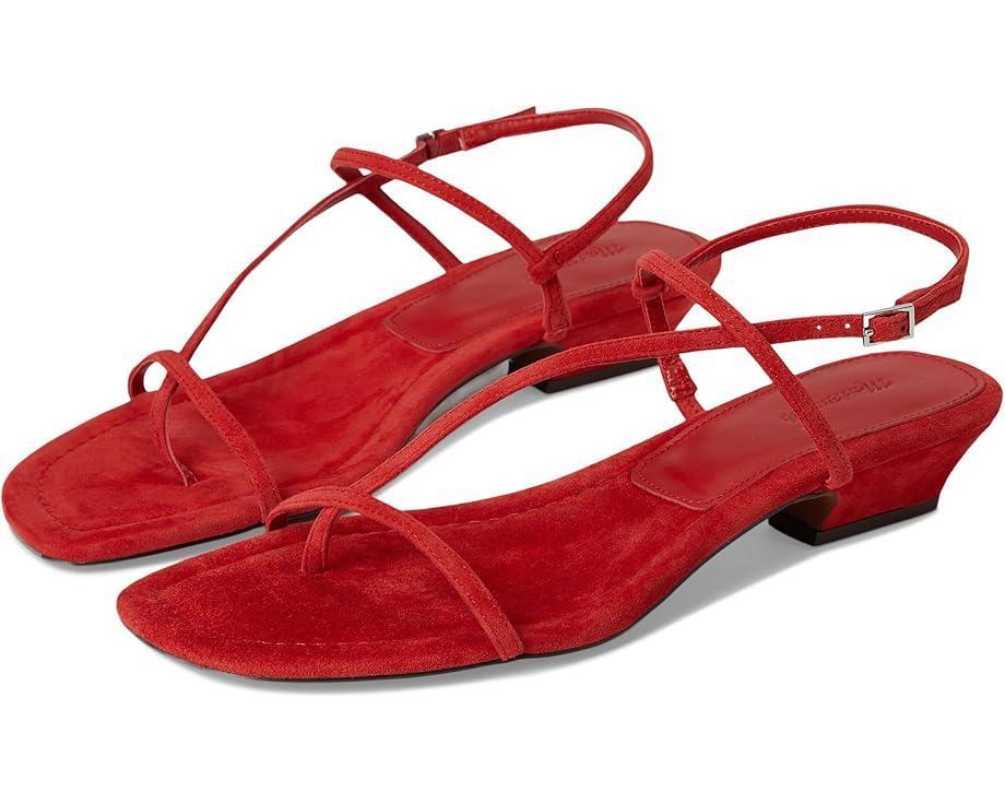 Tamia Heeled Thong Sandals - Suede Product Image