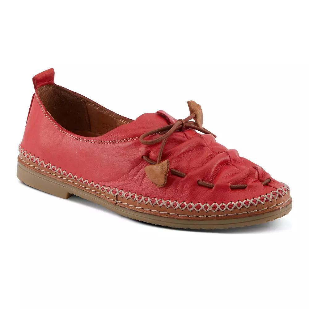 Spring Step Brandal Women's Leather Loafers, Size: 38, Red Product Image