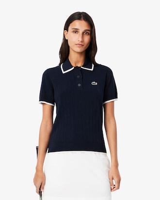 Short Sleeved Polo Collar Golf Sweater Product Image