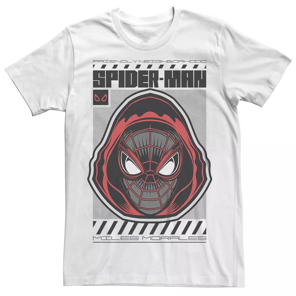 Men's Marvel Retro Comics Ultimate Spider-Man Graphic Hoodie Mask Graphic Tee, Size: XS, White Product Image