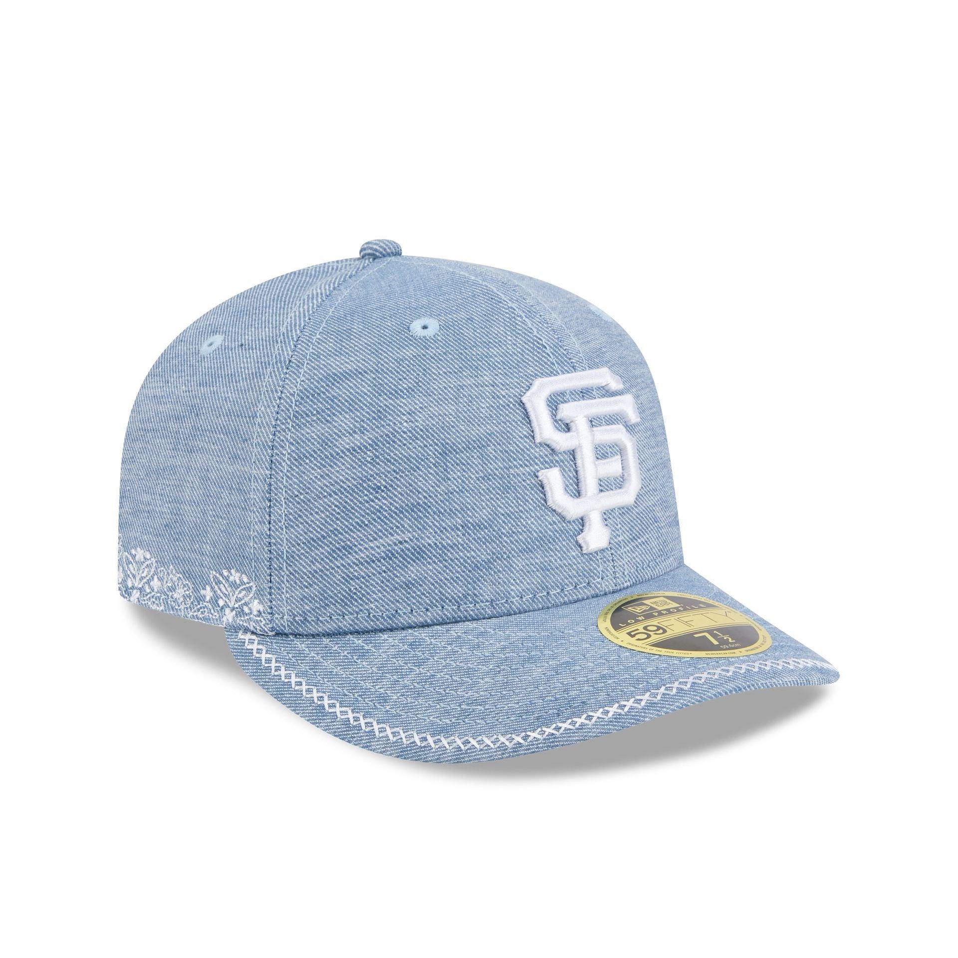 Houston Astros Hand Stitched Chambray Low Profile 59FIFTY Fitted Hat Male Product Image