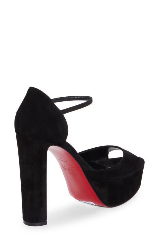 CHRISTIAN LOUBOUTIN Sandaloo Peep-toe Sandal In Black Product Image