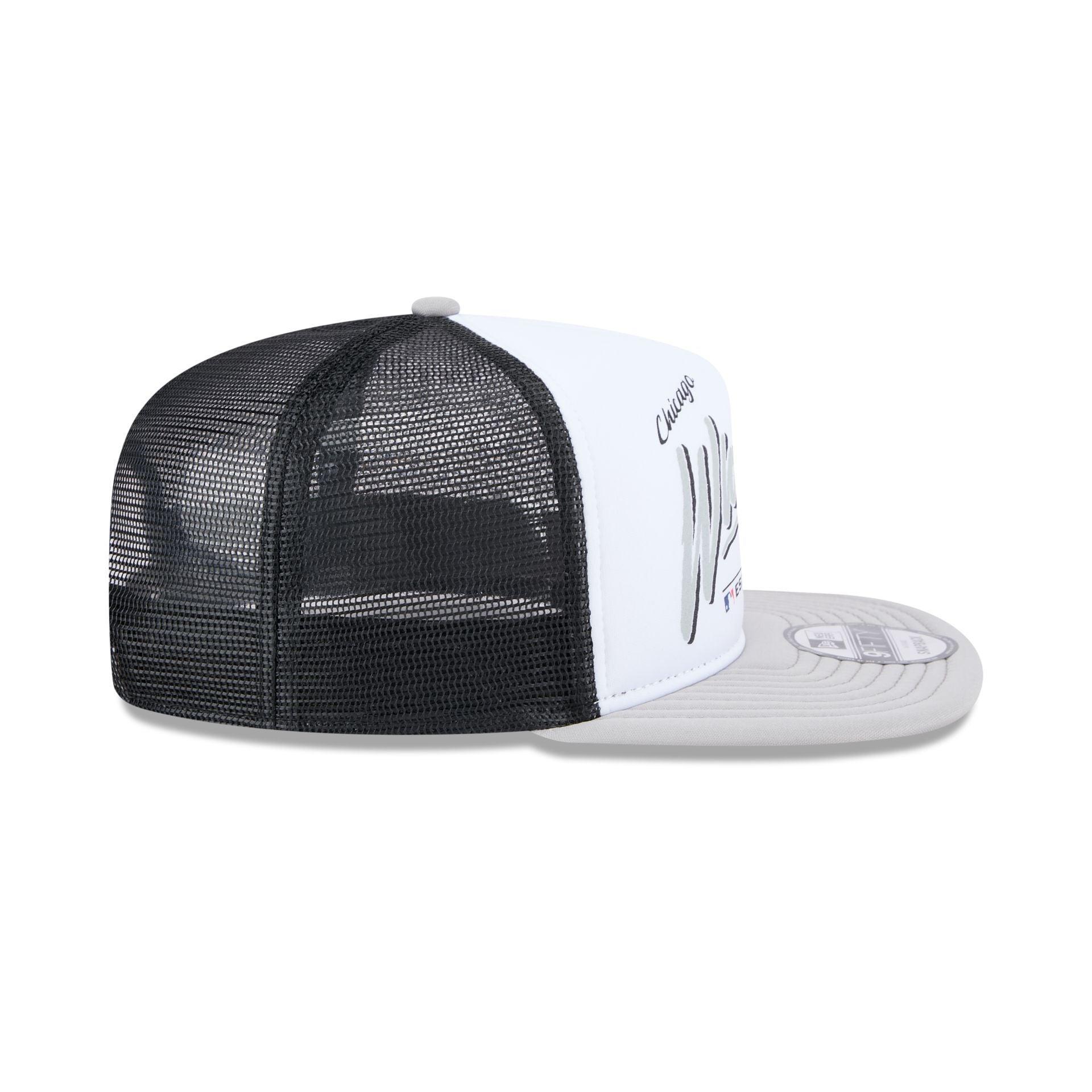 Chicago White Sox Retro Script 9FIFTY A-Frame Trucker Hat Male Product Image