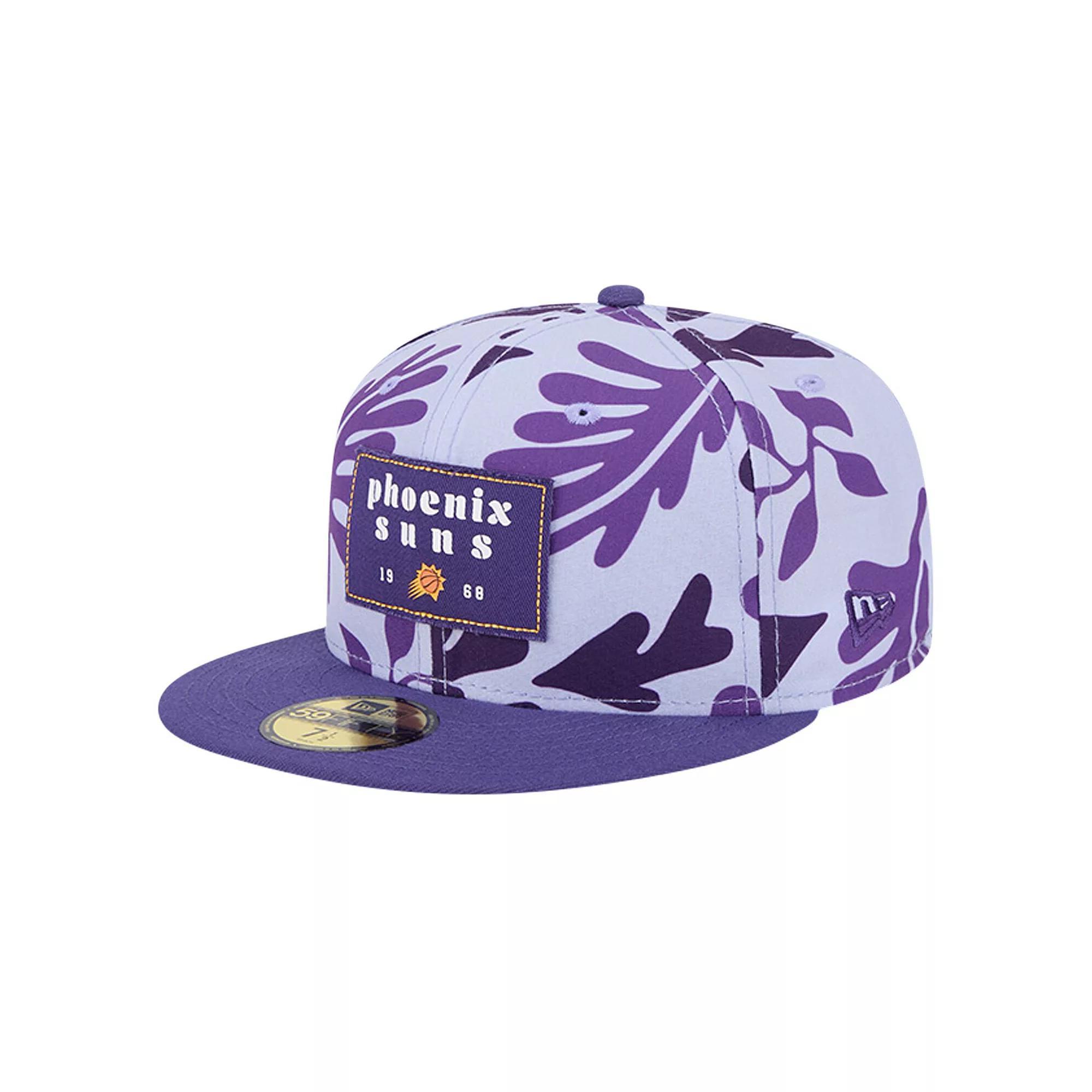 Men's New Era Purple Phoenix Suns Palm Fronds 2-Tone 59FIFTY Fitted Hat, Size: 7 1/2, Phx Purple Product Image