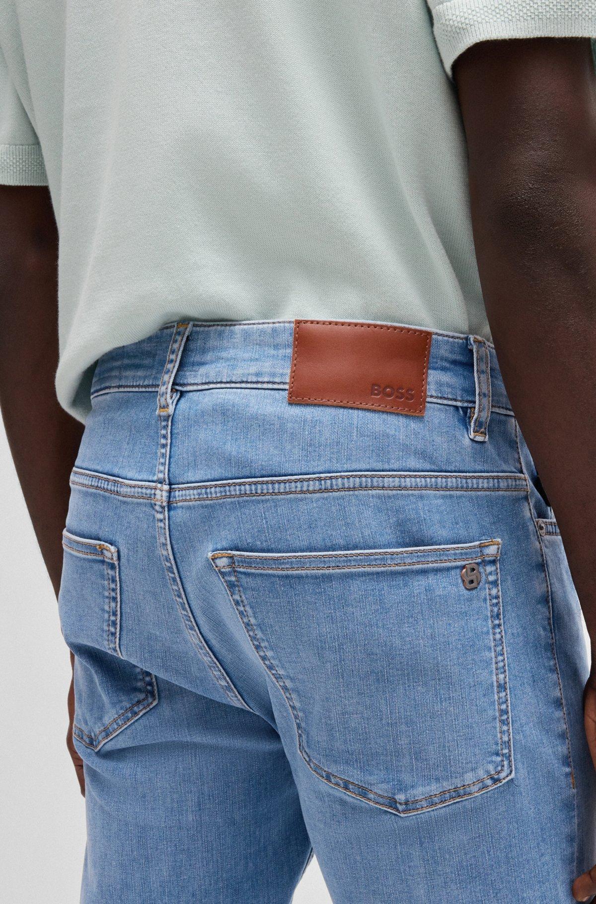 Delaware slim-fit jeans in blue soft-motion denim Product Image