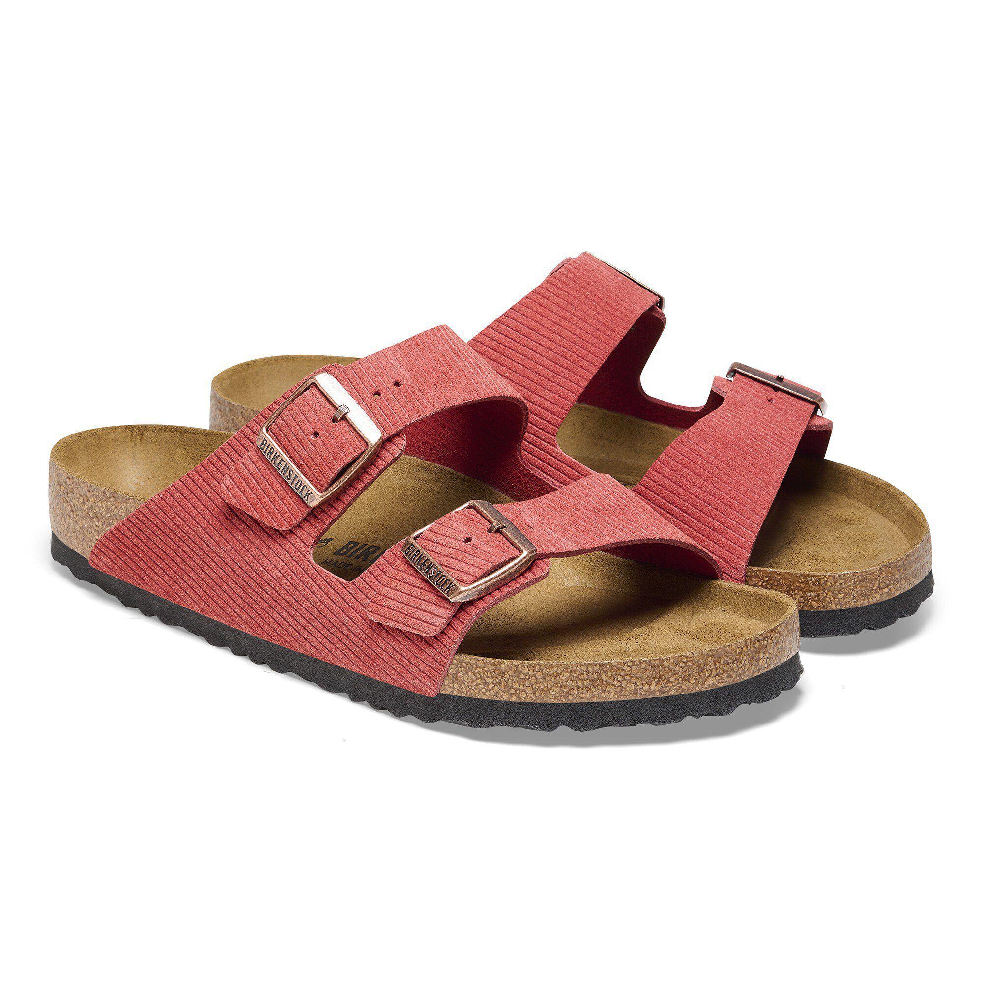 Arizona Suede Embossed Corduroy Sienna Red Product Image