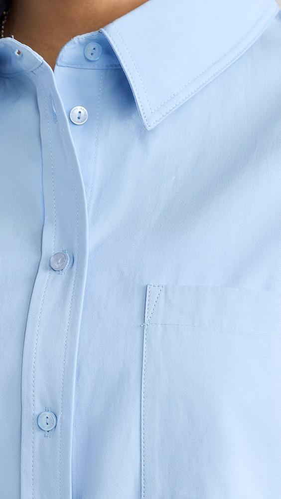 ANINE BING Mika Shirt - Blue | Shopbop Product Image