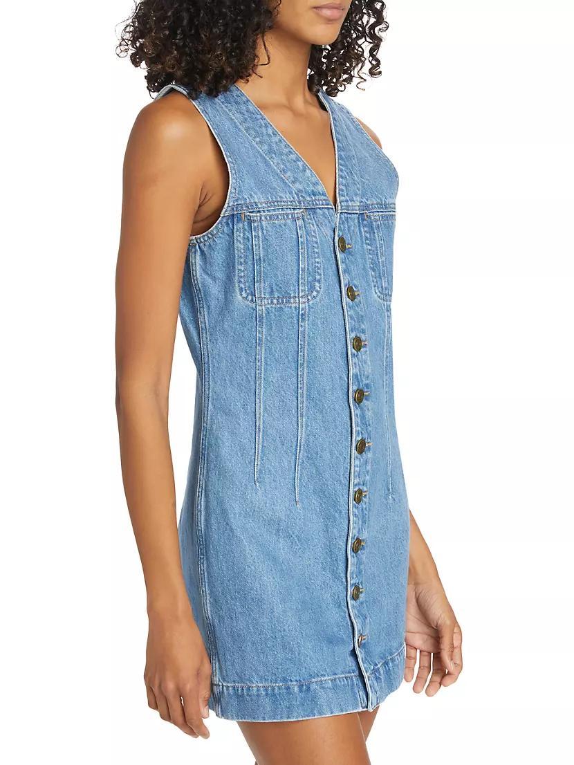Denim Trucker Minidress Product Image