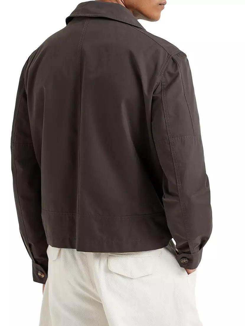 Mens Water Resistant Techno Cotton Gabardine Jacket Product Image