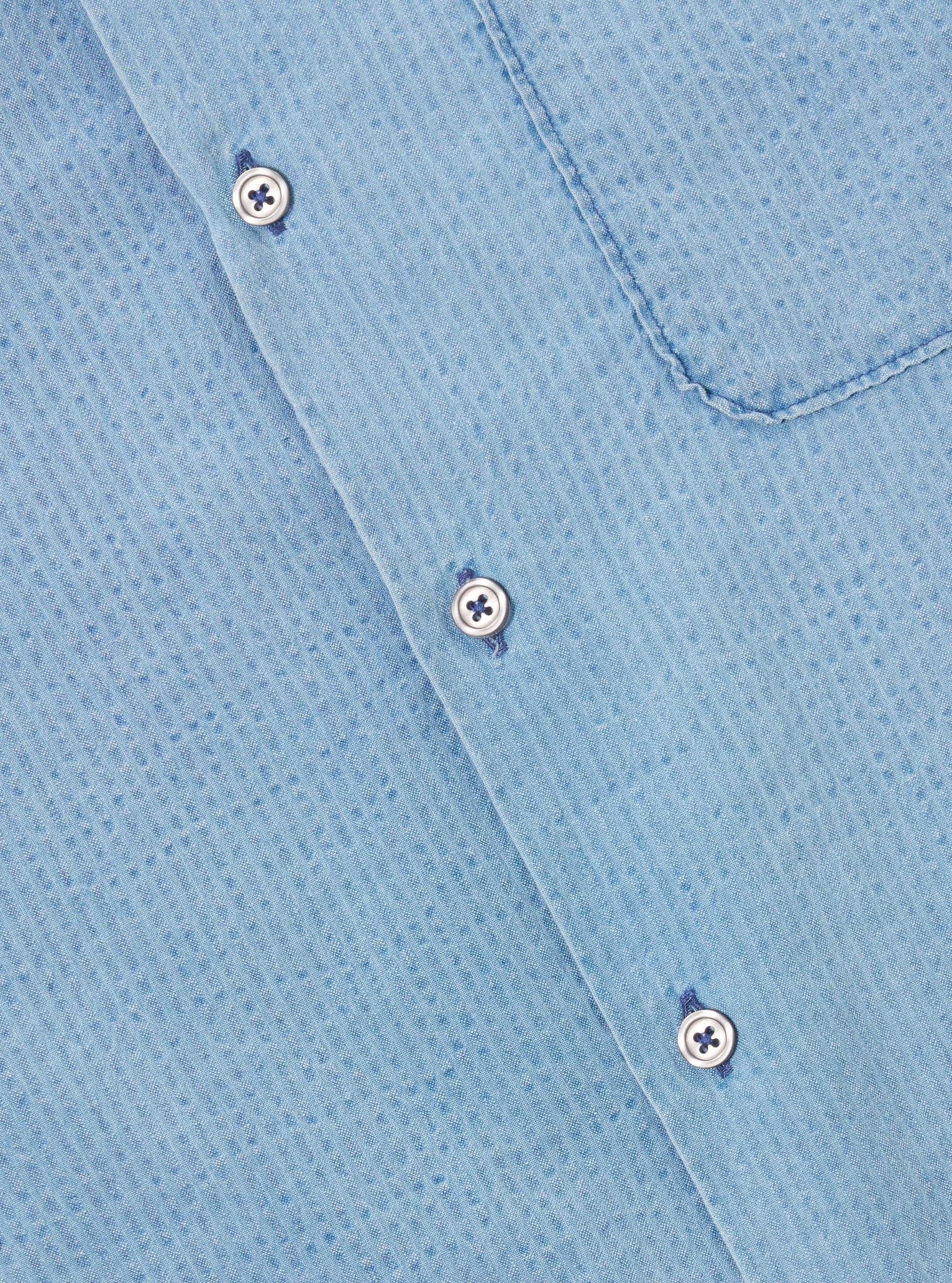 Bleach Wash Indigo Seersucker Road Shirt Product Image
