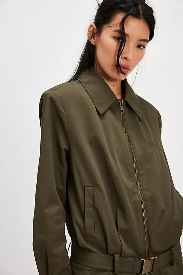 SER.O.YA Sanders Twill Bomber Mini Dress Product Image
