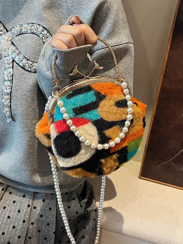 Contrast Color Zipper Crossbody Bags Handbags Product Image