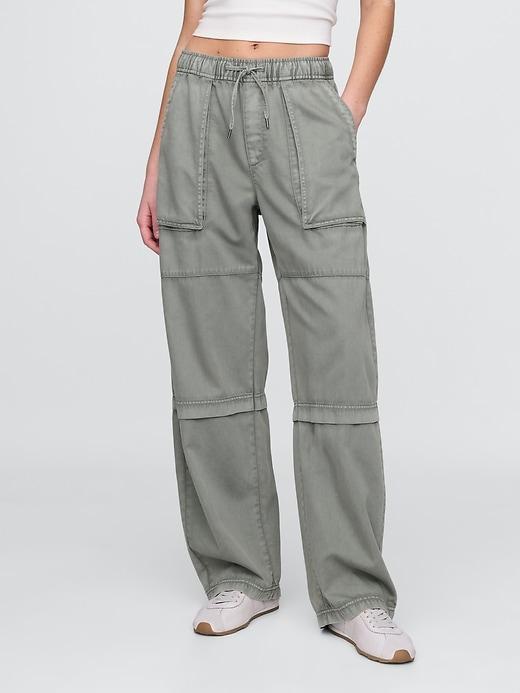 Mid Rise Easy Utility Barrel Pants Product Image