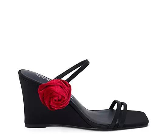 Coconuts by Matisse Rosa Women's Wedge Sandals, Size: 10, Black Product Image