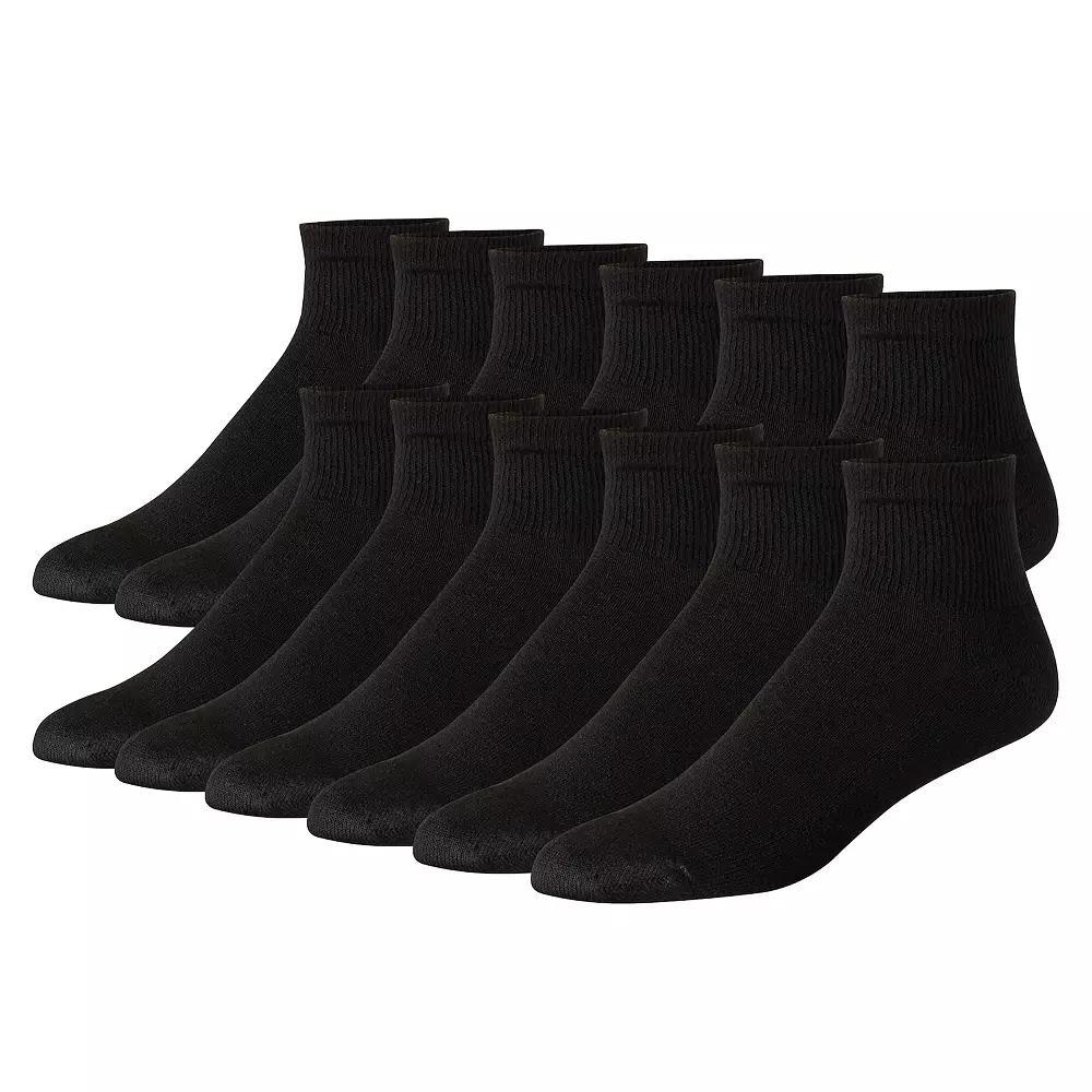 Hanes Ultimate Mens 12-Pack Soft & Durable Ankle Socks Product Image