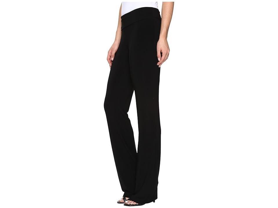 Boot-Cut High-Waist Pants, Black Product Image