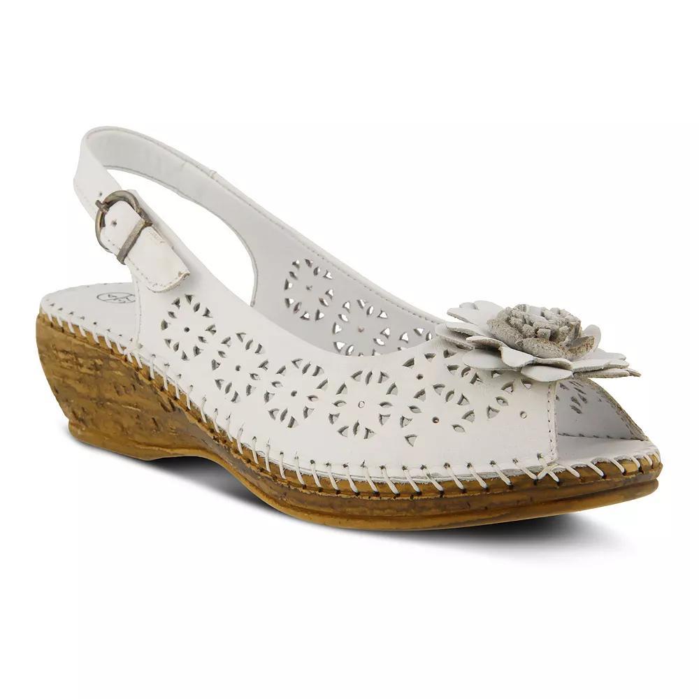 Spring Step Belford Women's Leather Slingback Sandals, Size: 41, White Product Image