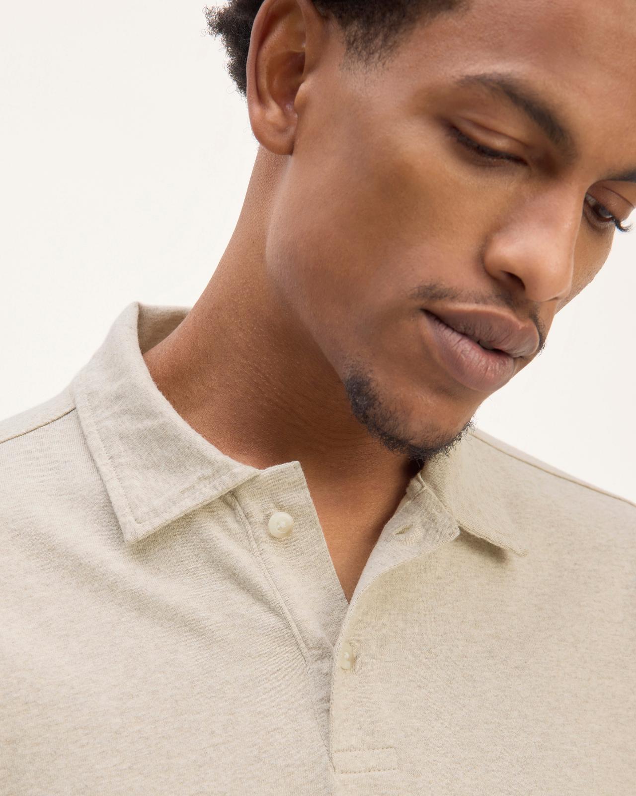 The Premium Weight Long-Sleeve Polo Product Image
