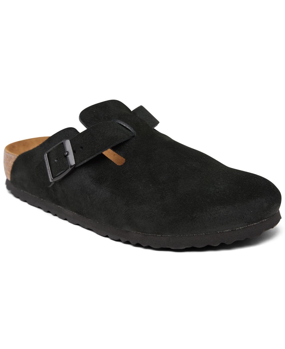 Birkenstock Mens Boston Suede Slide-On Soft Footbed Clogs Product Image