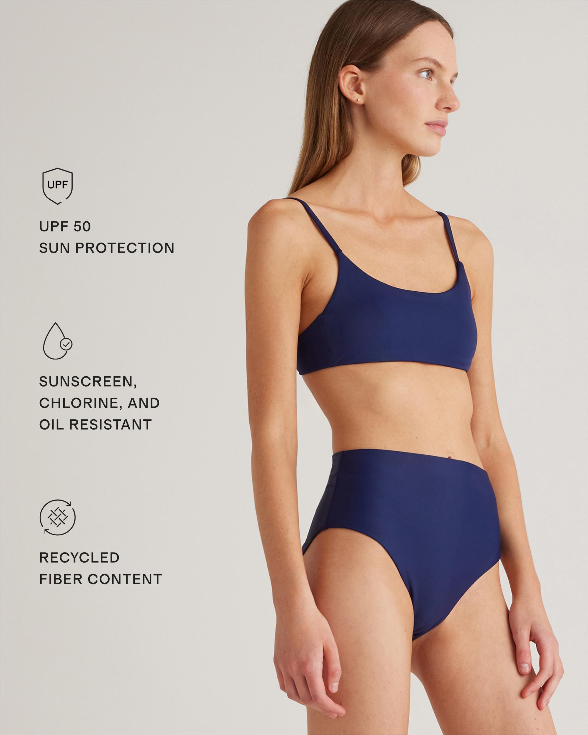 Quince | Women's Italian High-Rise Bikini Bottom Size XS, 78% Recycled Polyamide, 22% Spandex Product Image