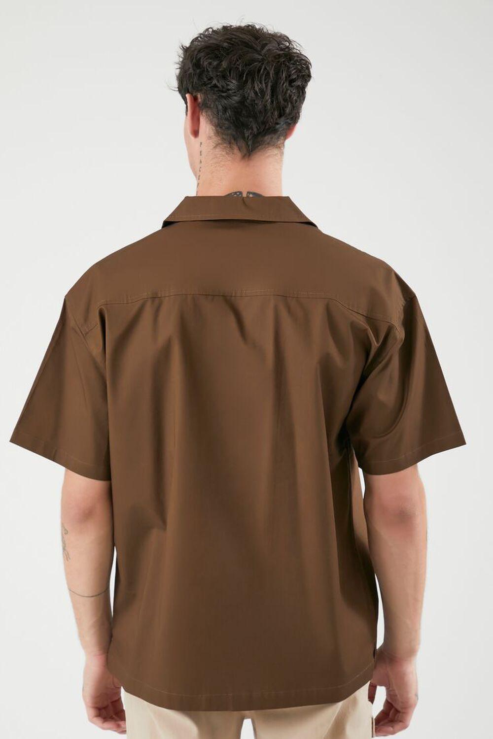 Poplin Short-Sleeve Shirt | Forever 21 Product Image