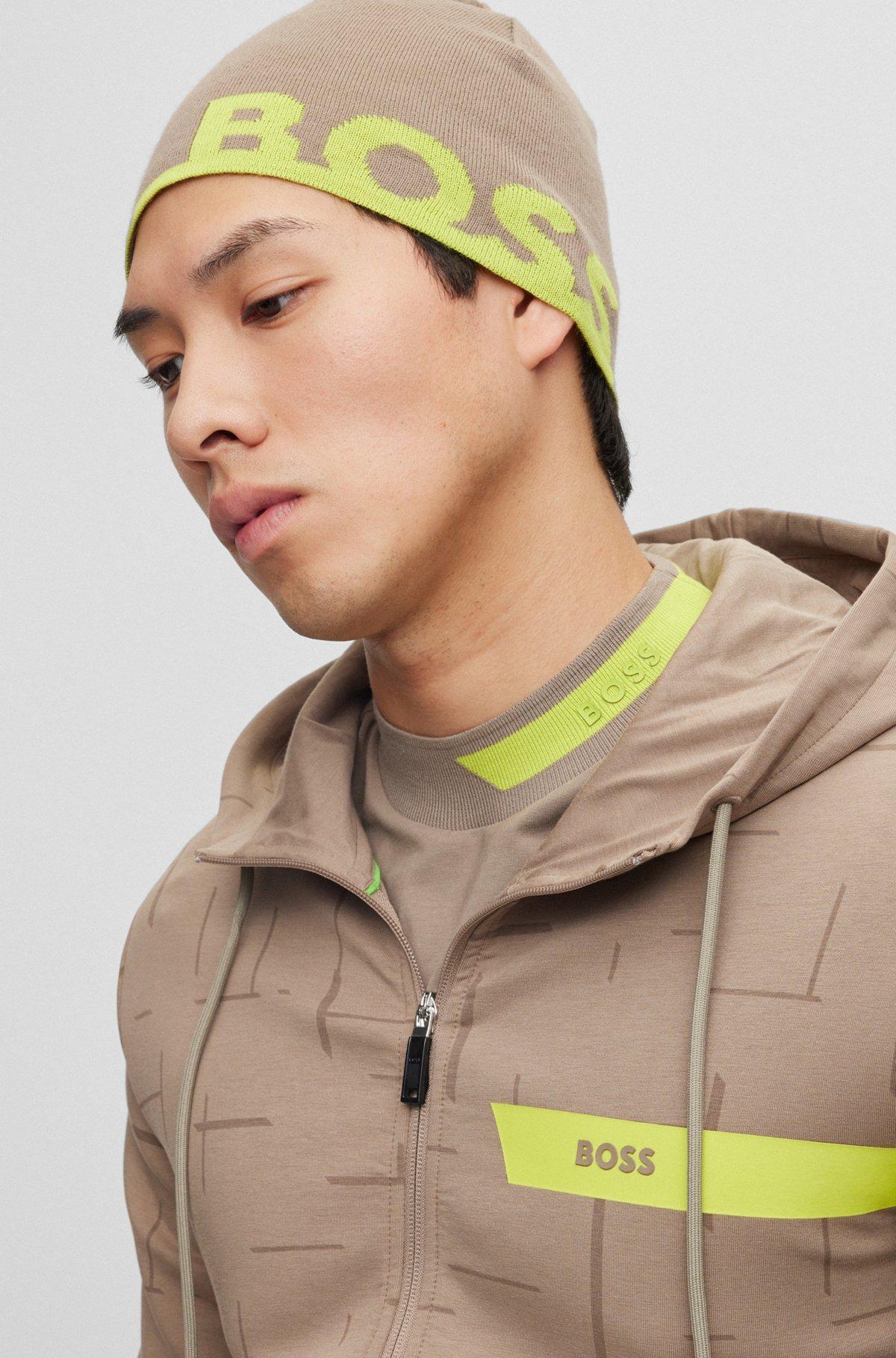 Beanie hat with logo in a wool blend Product Image