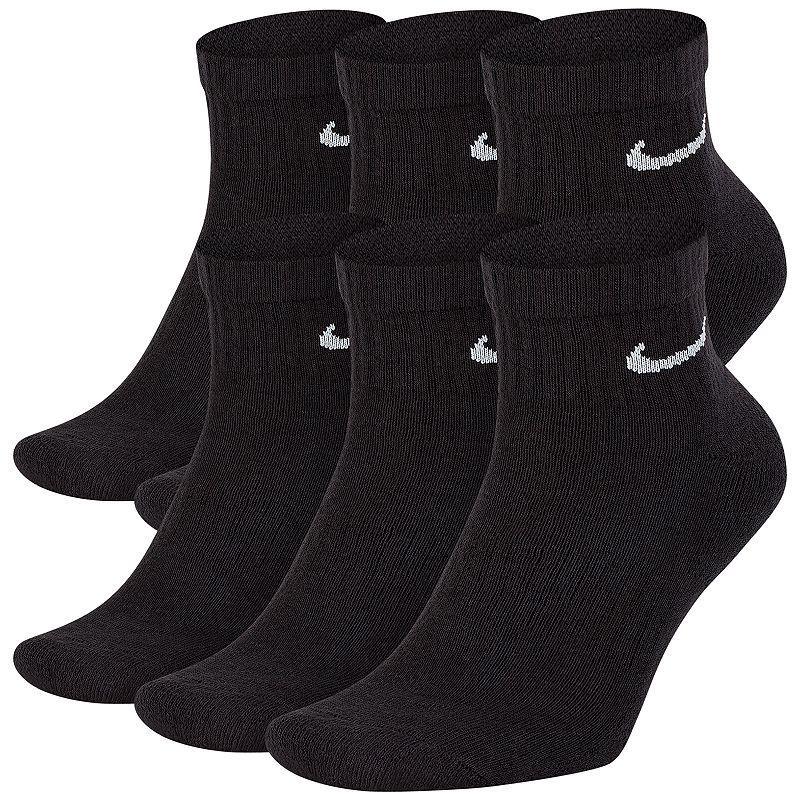 Men's Nike 6-Pack Everyday Cushion Ankle Training Socks, Size: 8-12, Black Product Image