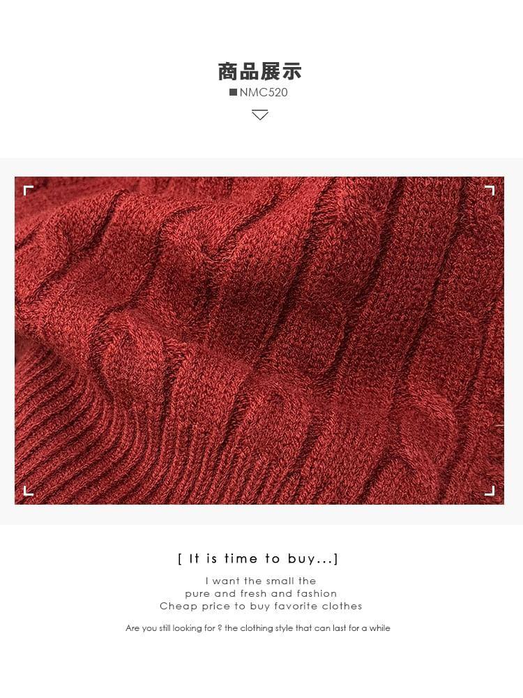 Set: Bow-Embroidered Button-Up Knit Top + Plain Shirt Product Image