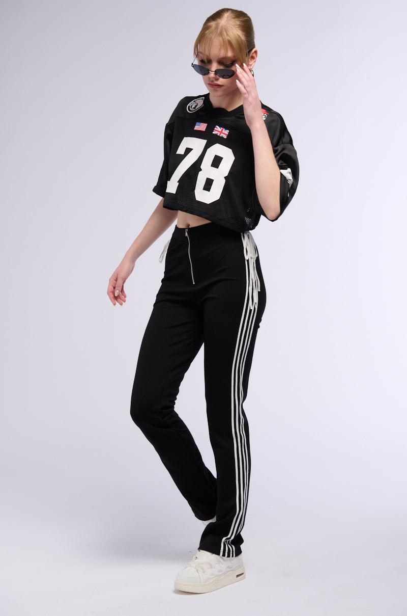 MALIA SIDE STRIPE STRAIGHT LEG PANT Product Image