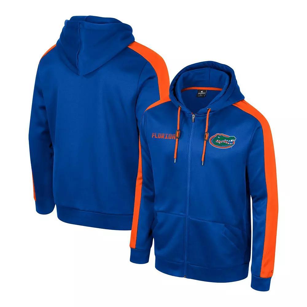 Men's Colosseum  Navy Notre Dame Fighting Irish Reese Full-Zip Hoodie, Size: Small, Blue Product Image