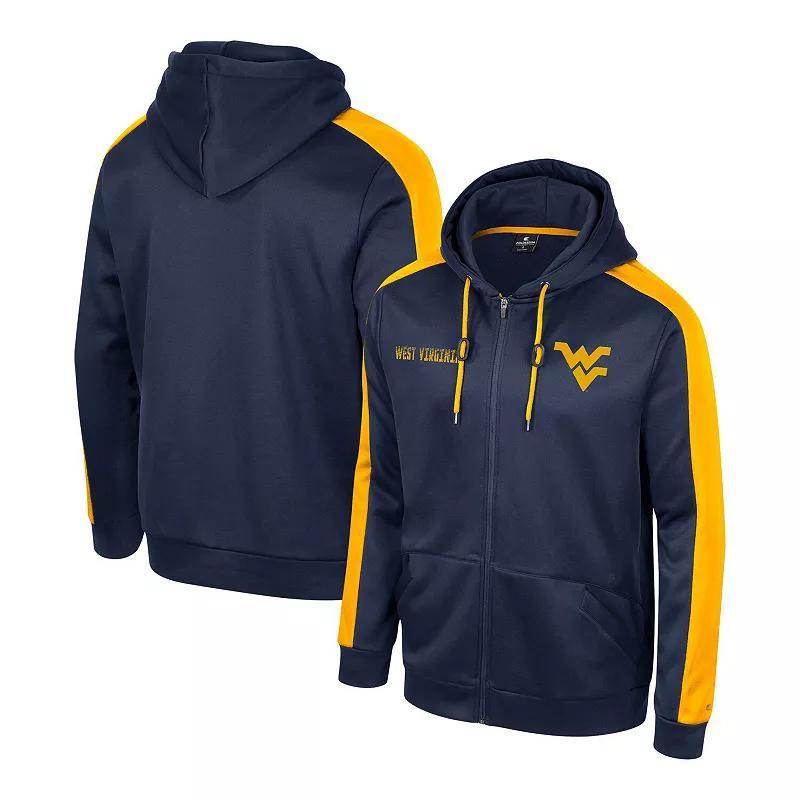 Men's Colosseum  Navy Notre Dame Fighting Irish Reese Full-Zip Hoodie, Size: Small, Blue Product Image