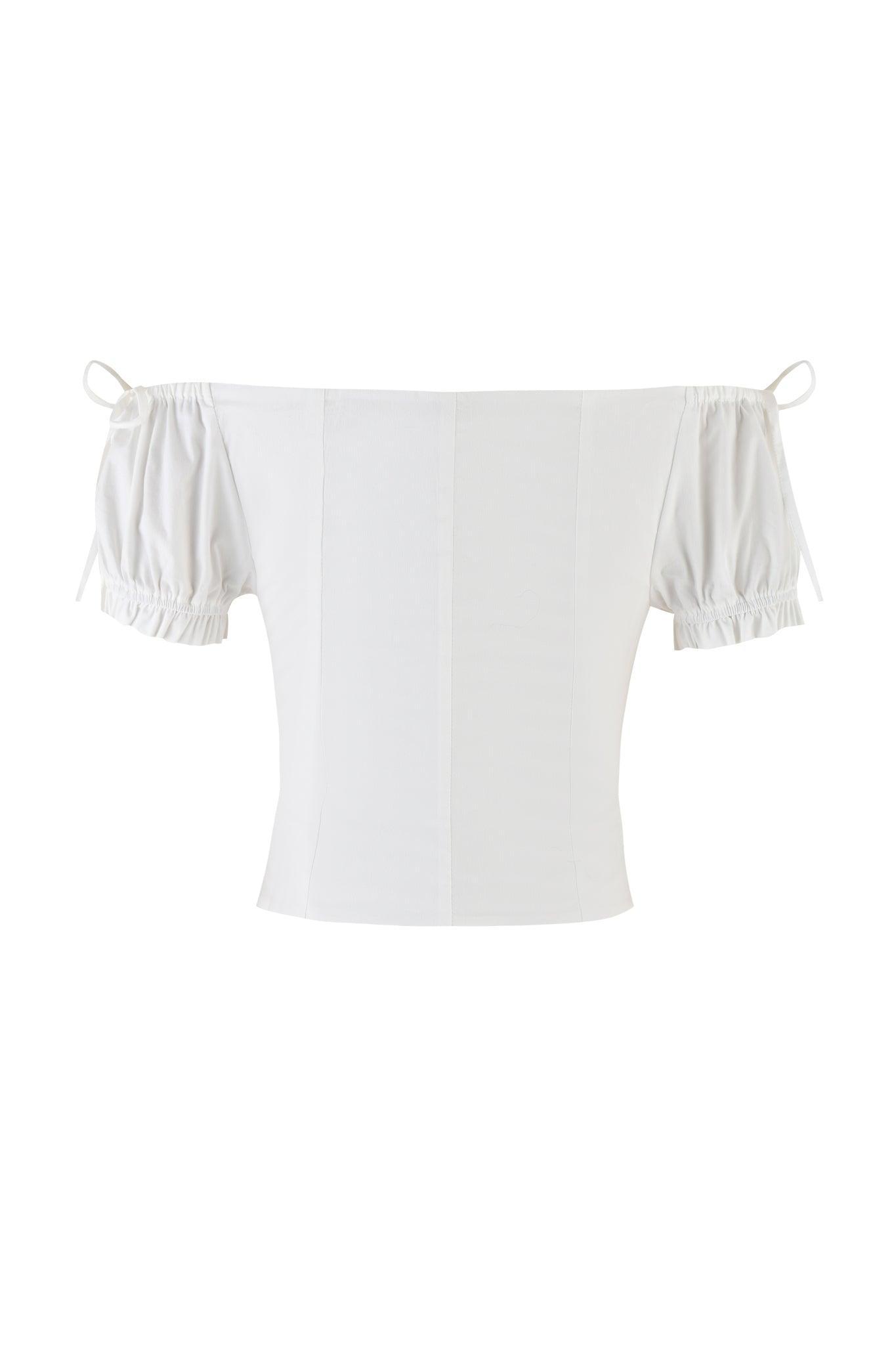 VALERIE COTTON BUSTIER - WHITE Product Image
