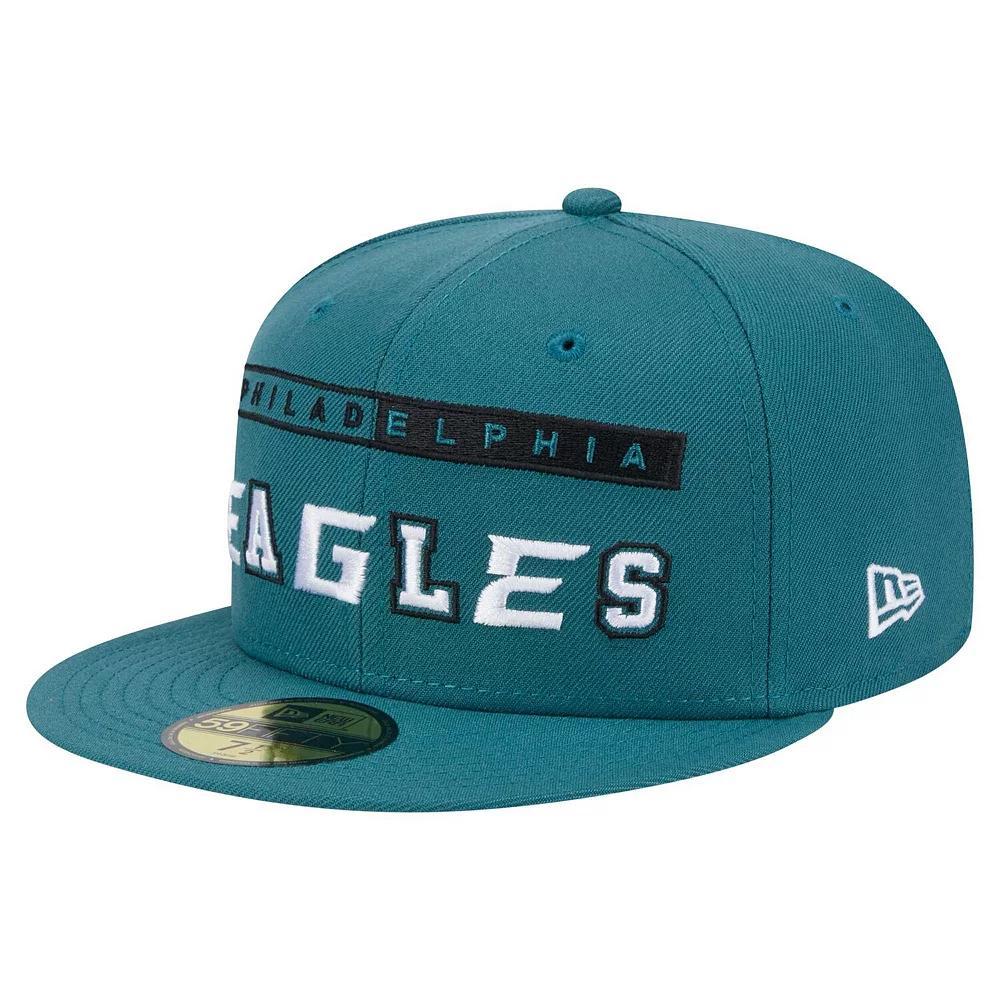 Men's New Era Midnight Green Philadelphia Eagles Ransom 59FIFTY Fitted Hat, Size: 7 1/8 Product Image