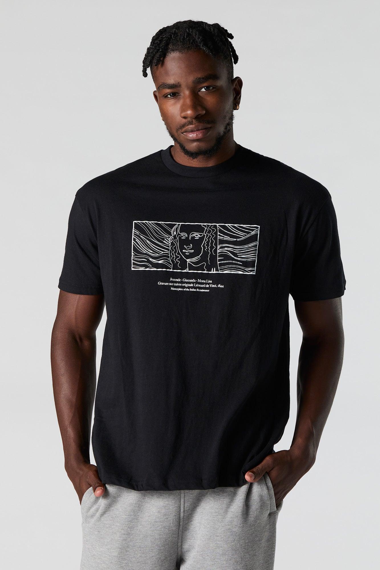 Mona Lisa Graphic T-Shirt Male Product Image