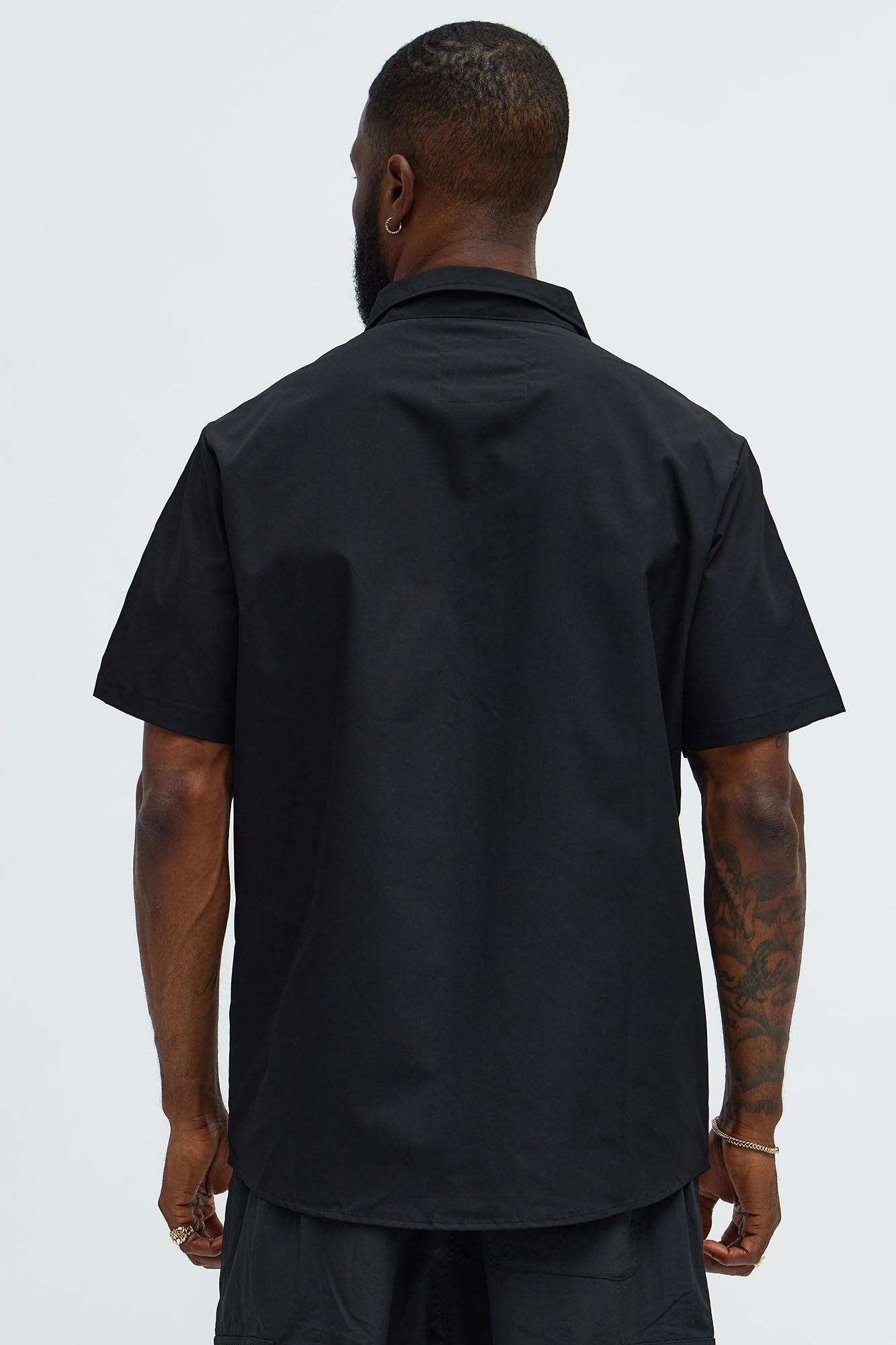 Speed Supply Button Up Shirt - Black Product Image
