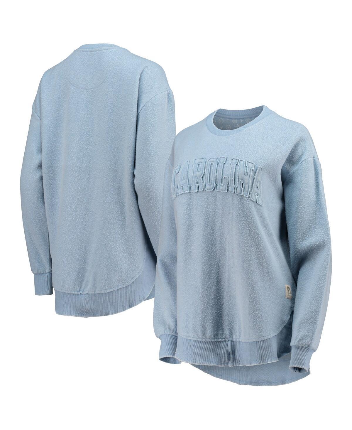 Women's Pressbox Carolina Blue North Carolina Tar Heels Ponchoville Pullover Sweatshirt, Size: Large, Light Product Image