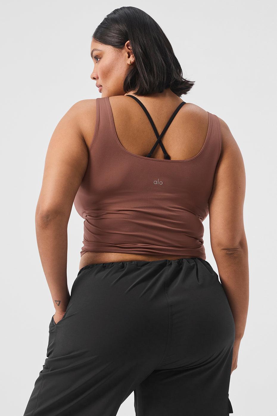 Sheer Glow Tank - Chestnut Product Image