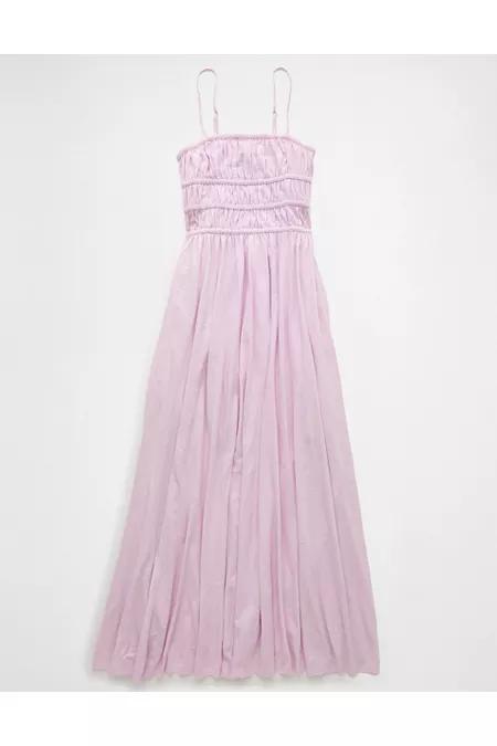AE Sunchaser Knit Smocked Bodice Midi Dress Womens Product Image