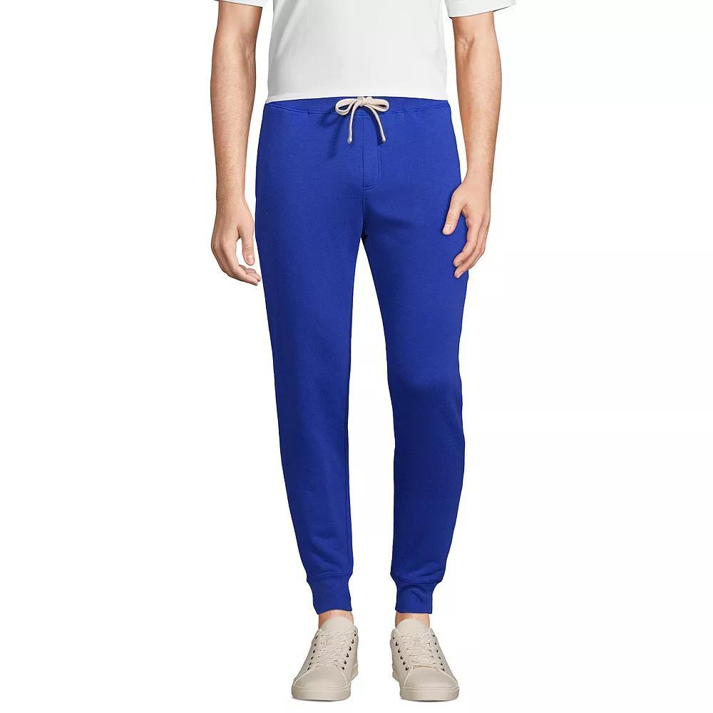 Adult Lands End School Uniform Jogger Sweatpants, Mens Blue Product Image
