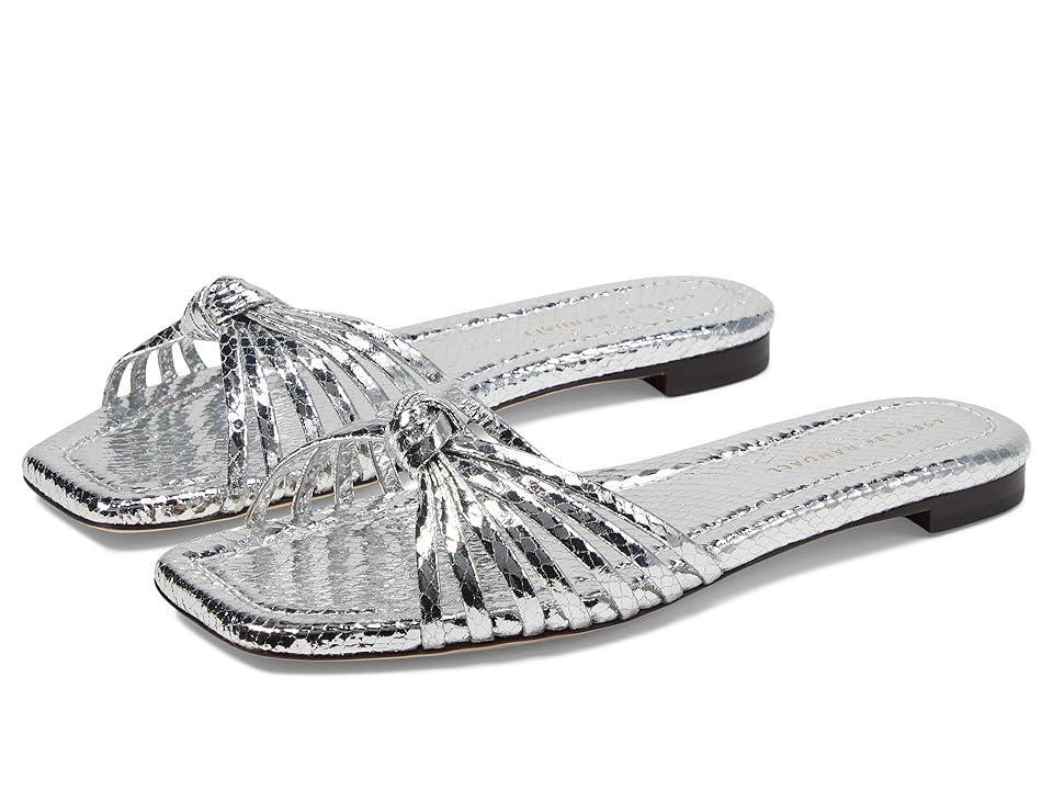 Izzie Leather Knot Flat Sandals Product Image