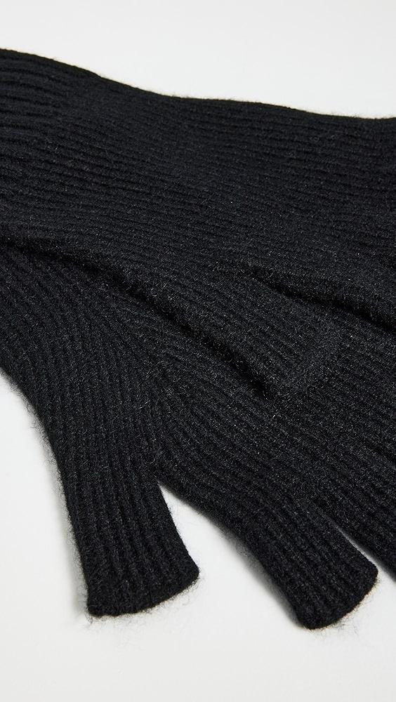 Vince Cashmere Blend Rib Knit Fingerless Gloves | Shopbop Product Image