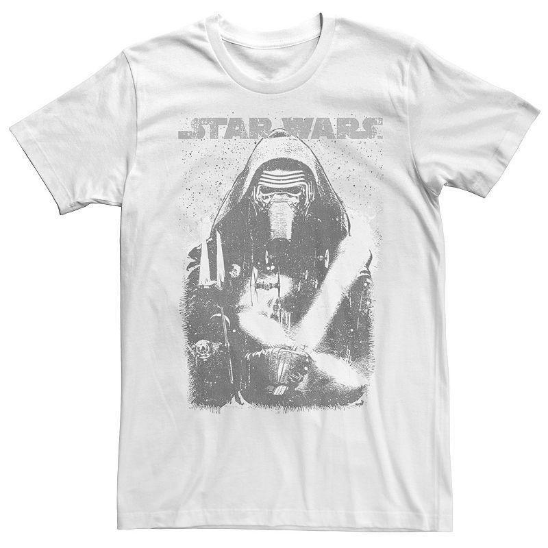 Men's Star Wars Kylo Ren Faded Portrait Tee, Size: 3XL, Red Grey Product Image