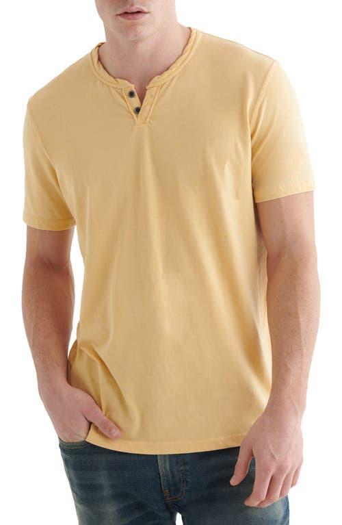 Lucky Brand Short Sleeve Button Notch Neck Venice Burnout T Product Image